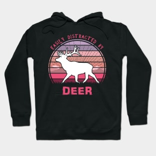 Easily Distracted By Deer Sunset Hoodie